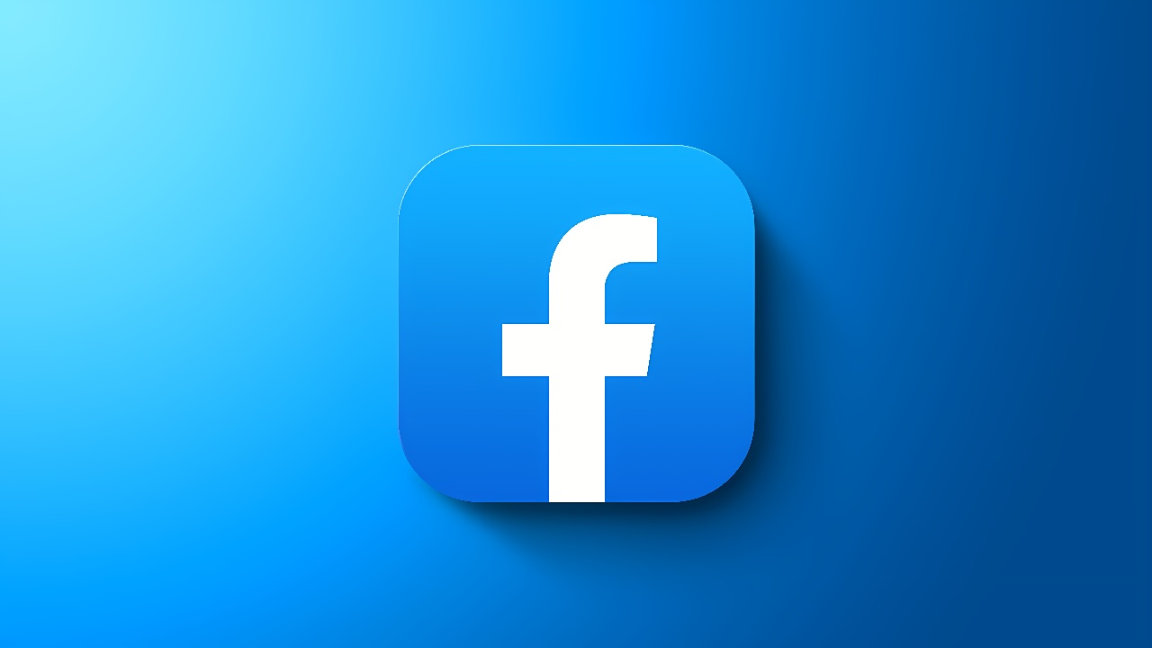 这是一个Facebook的应用程序图标，以蓝色为主色调，中间有一个白色的“f”字母，图标呈现简洁的平面设计风格。