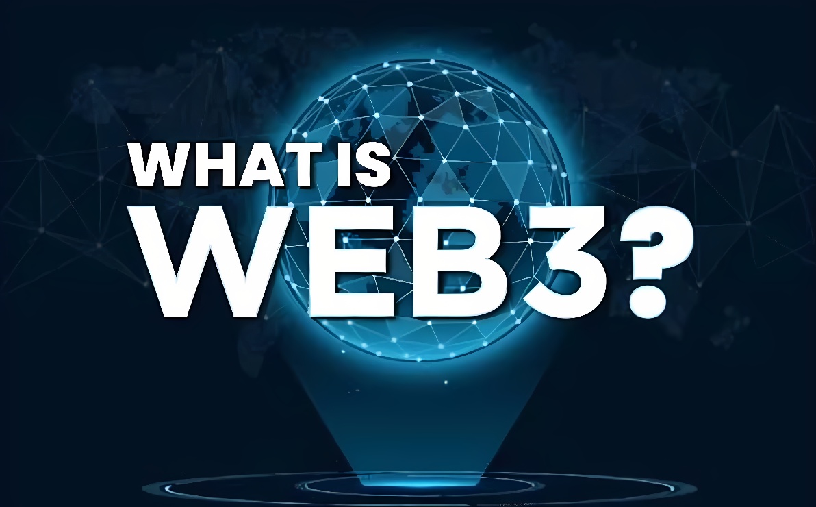图片展示了一个蓝色地球仪和“WHAT IS WEB3?”的文字，暗示探讨关于Web3的概念或技术。