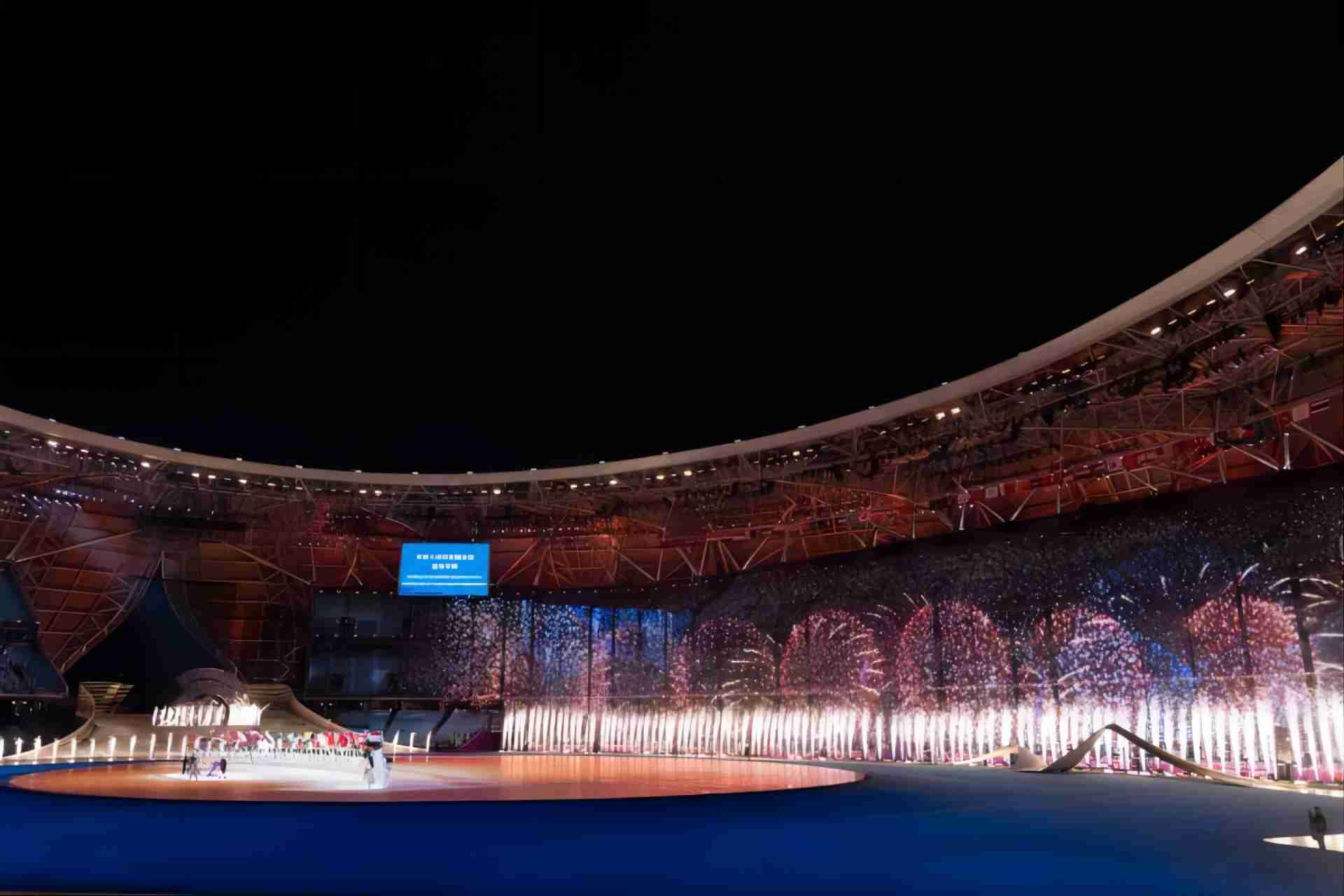 杭州亚运会数字烟花，展示了科技的力量