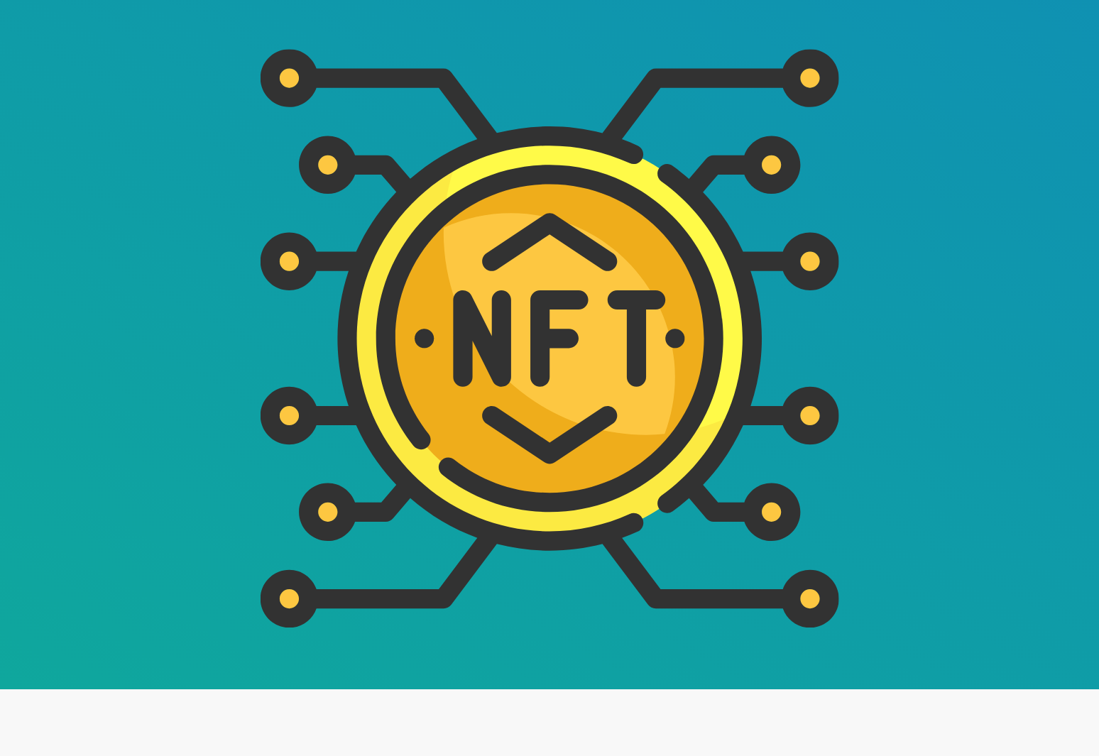 这张图片展示了一个代表非同质化代币（NFT）的标志，中间是