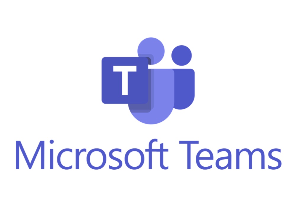 这是微软团队协作平台的标志，展示了“Microsoft Teams”字样和代表性的图标，主色调为紫色。